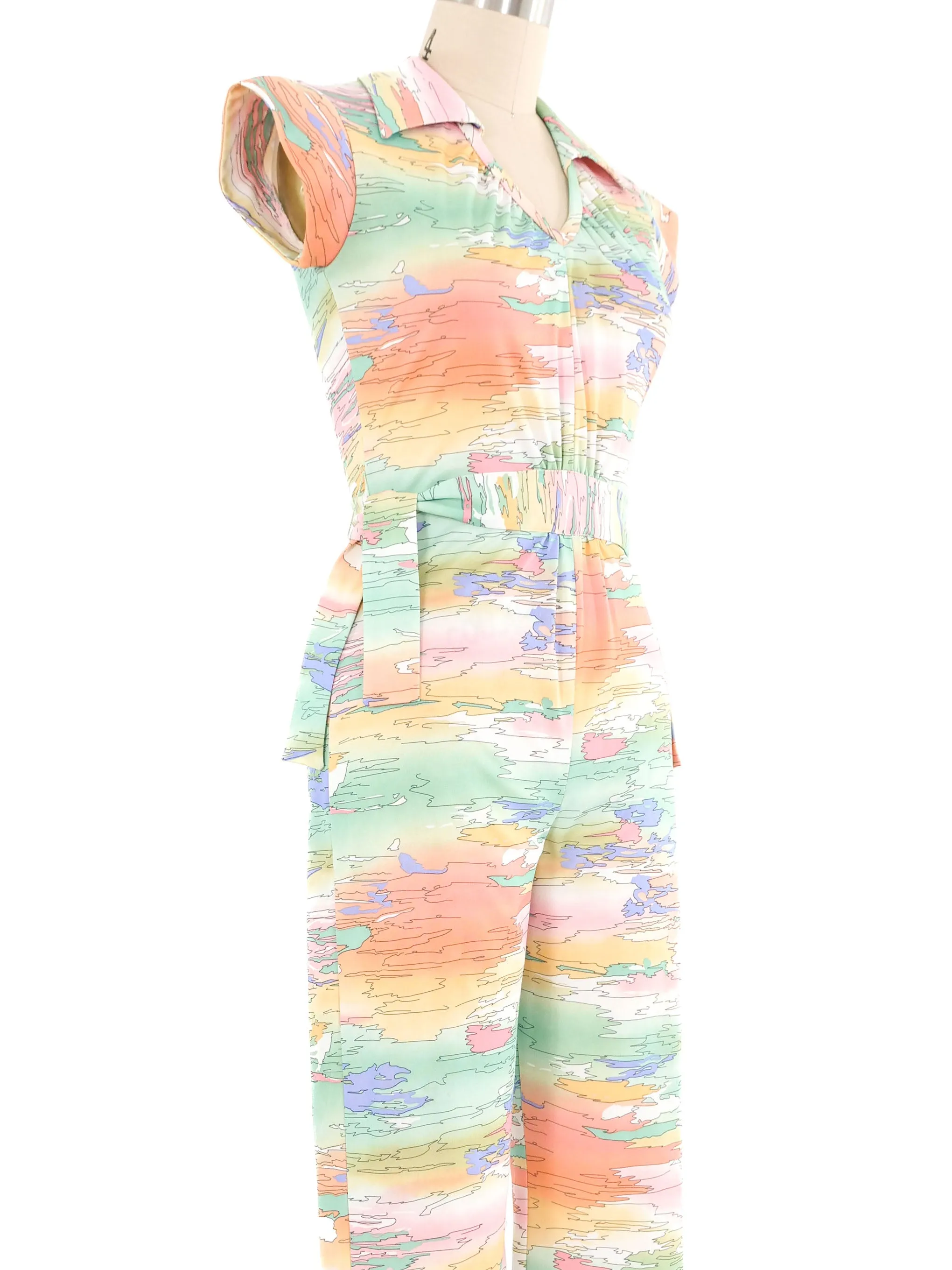 1970s Rainbow Sky Jumpsuit