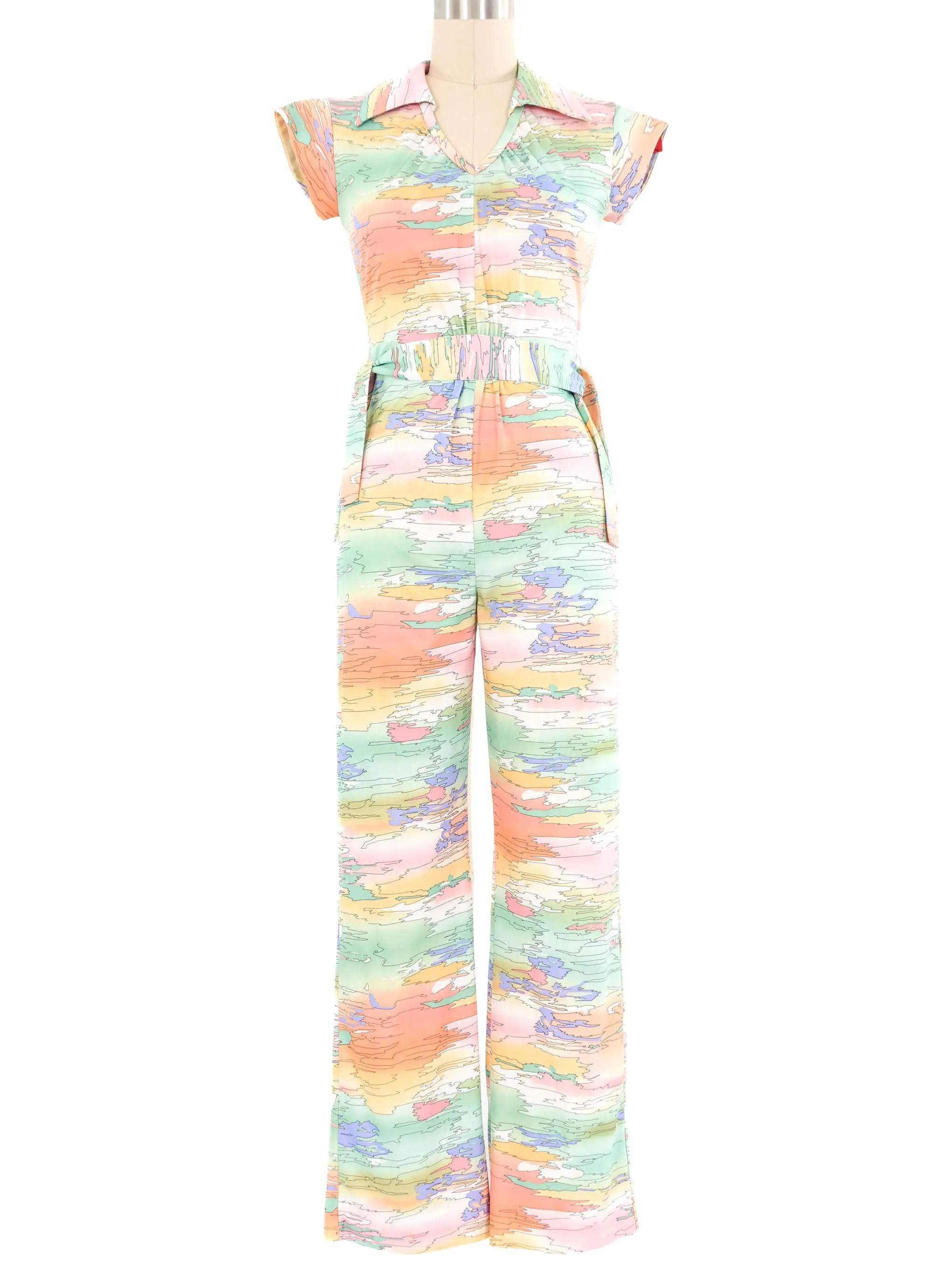 1970s Rainbow Sky Jumpsuit