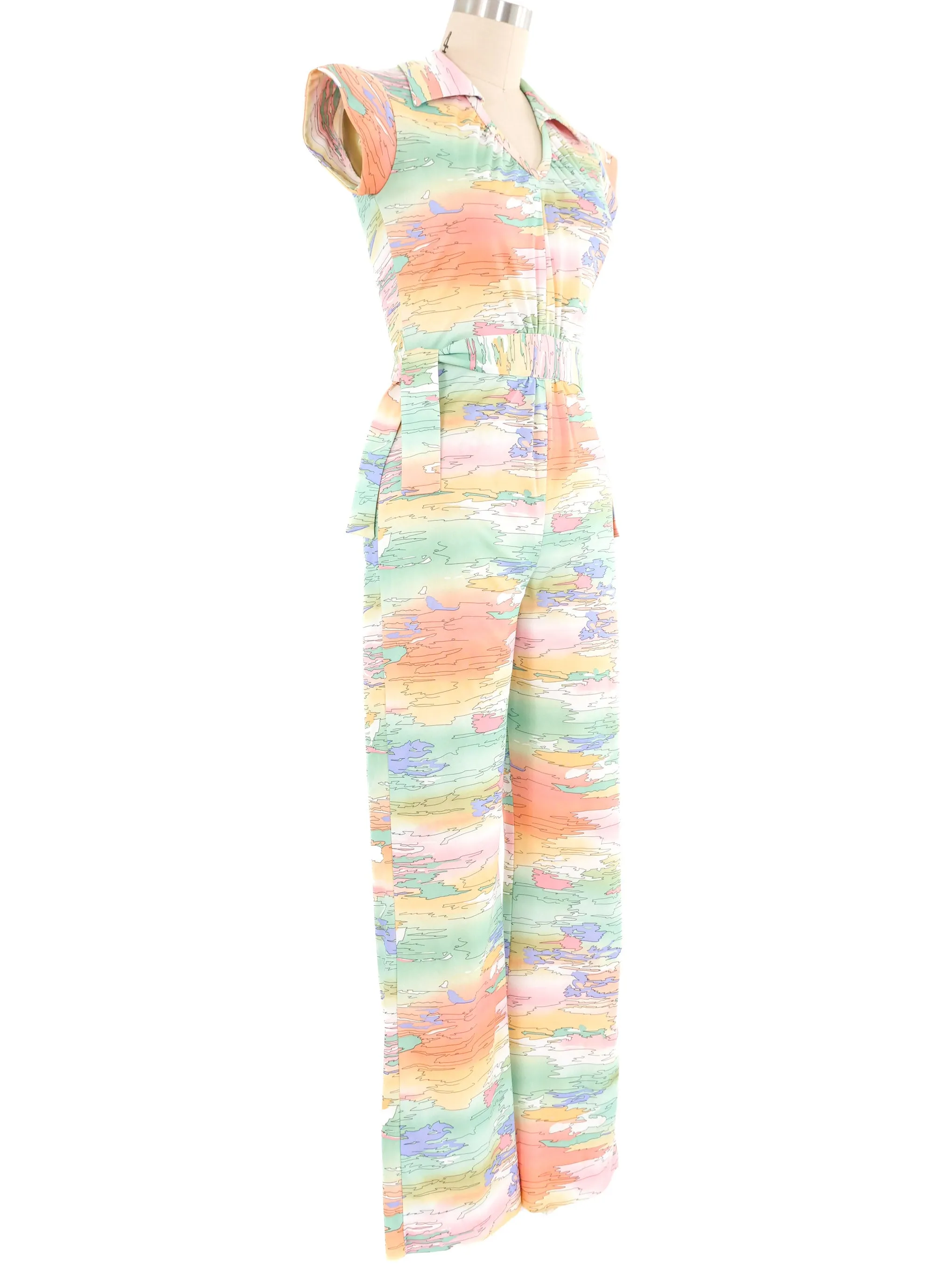1970s Rainbow Sky Jumpsuit