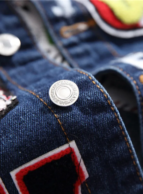 3007 New Coming Best Price Men Badge Patch Jacket