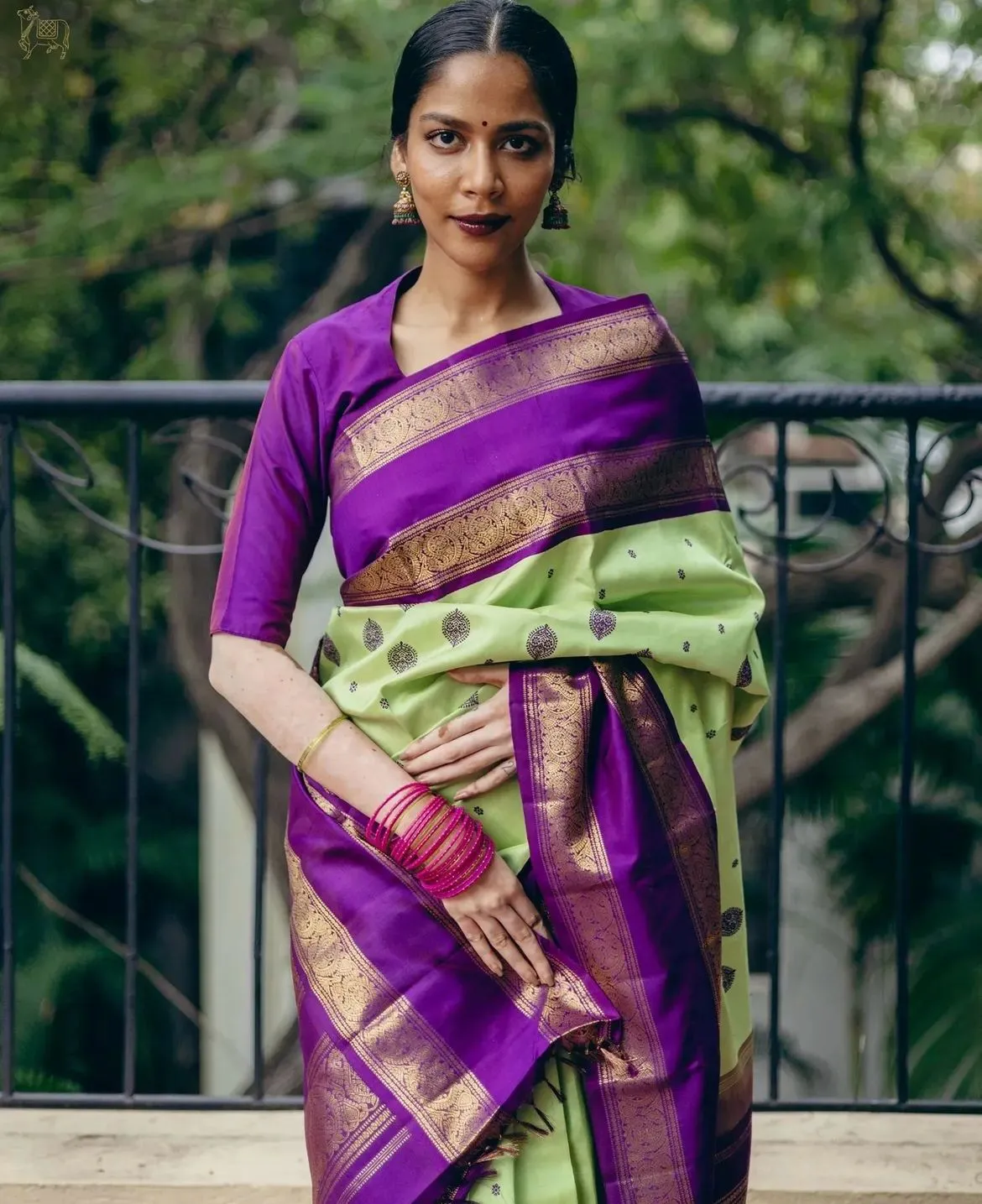 Appealing Pista Soft Silk Saree With Whimsical Blouse Piece
