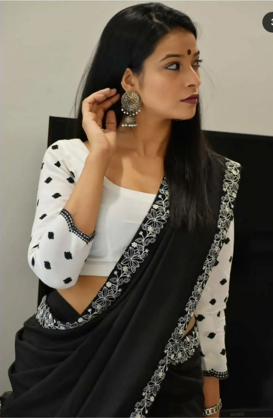Balika Fancy Heavy Mushroom Silk Saree