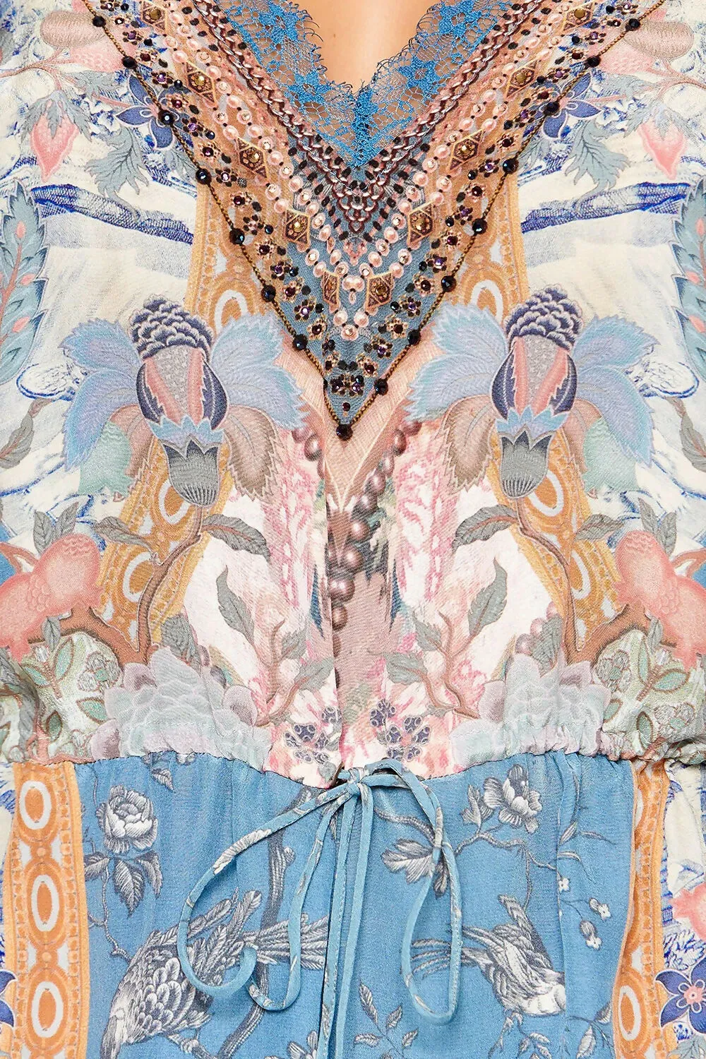 Camilla Blanches Blessing V Neck Playsuit Size Small