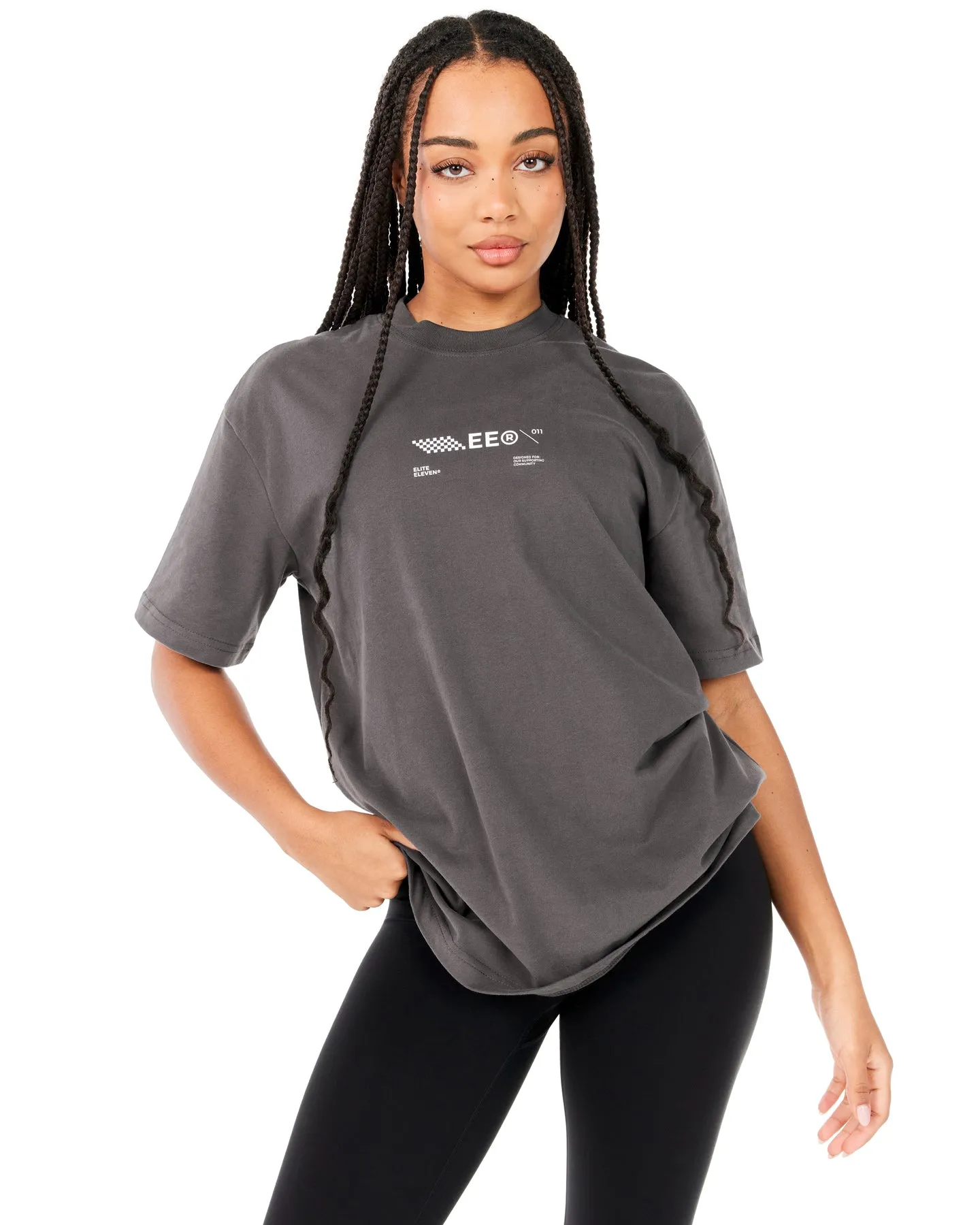 Capital V2 Oversized Tee - Cool Slate