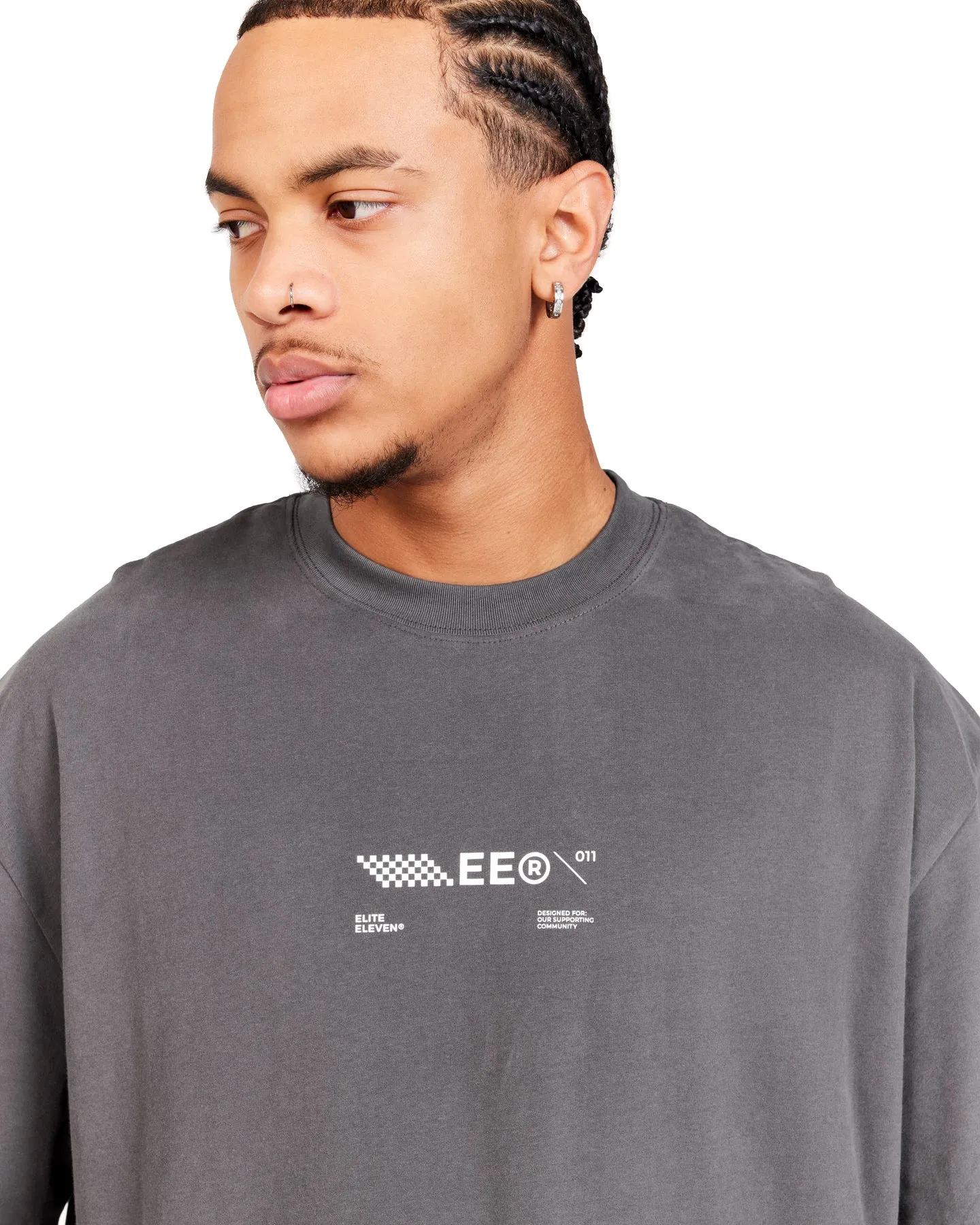 Capital V2 Oversized Tee - Cool Slate