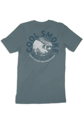 Cool Smoke Steel Blue Short Sleeve T-Shirt