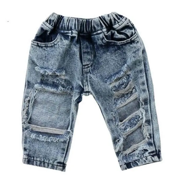 Distressed Denim Jeans