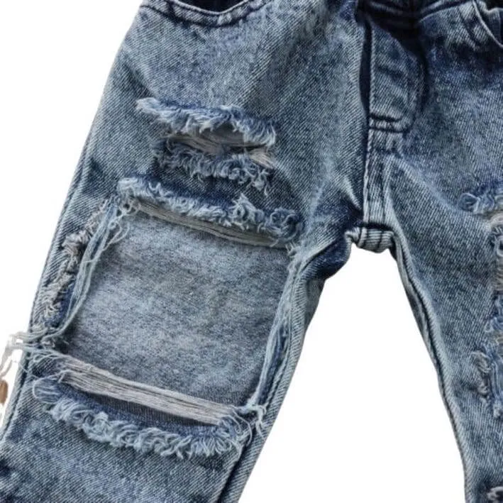 Distressed Denim Jeans