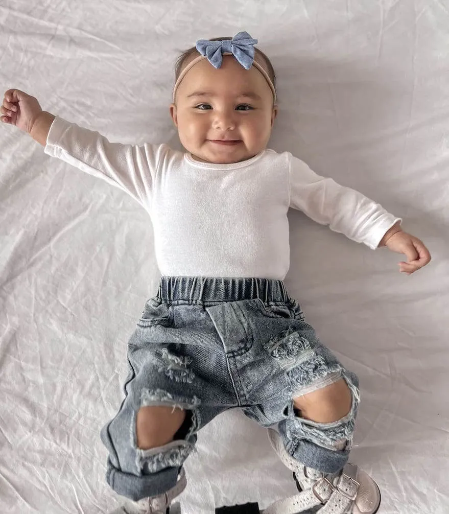 Distressed Denim Jeans