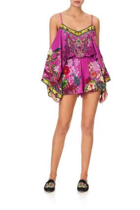 DROP SHOULDER PLAYSUIT JUNGLE LANGUAGE