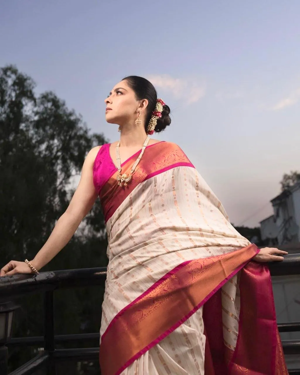 Ethereal Beige Soft Silk Saree With Incredible Blouse Piece