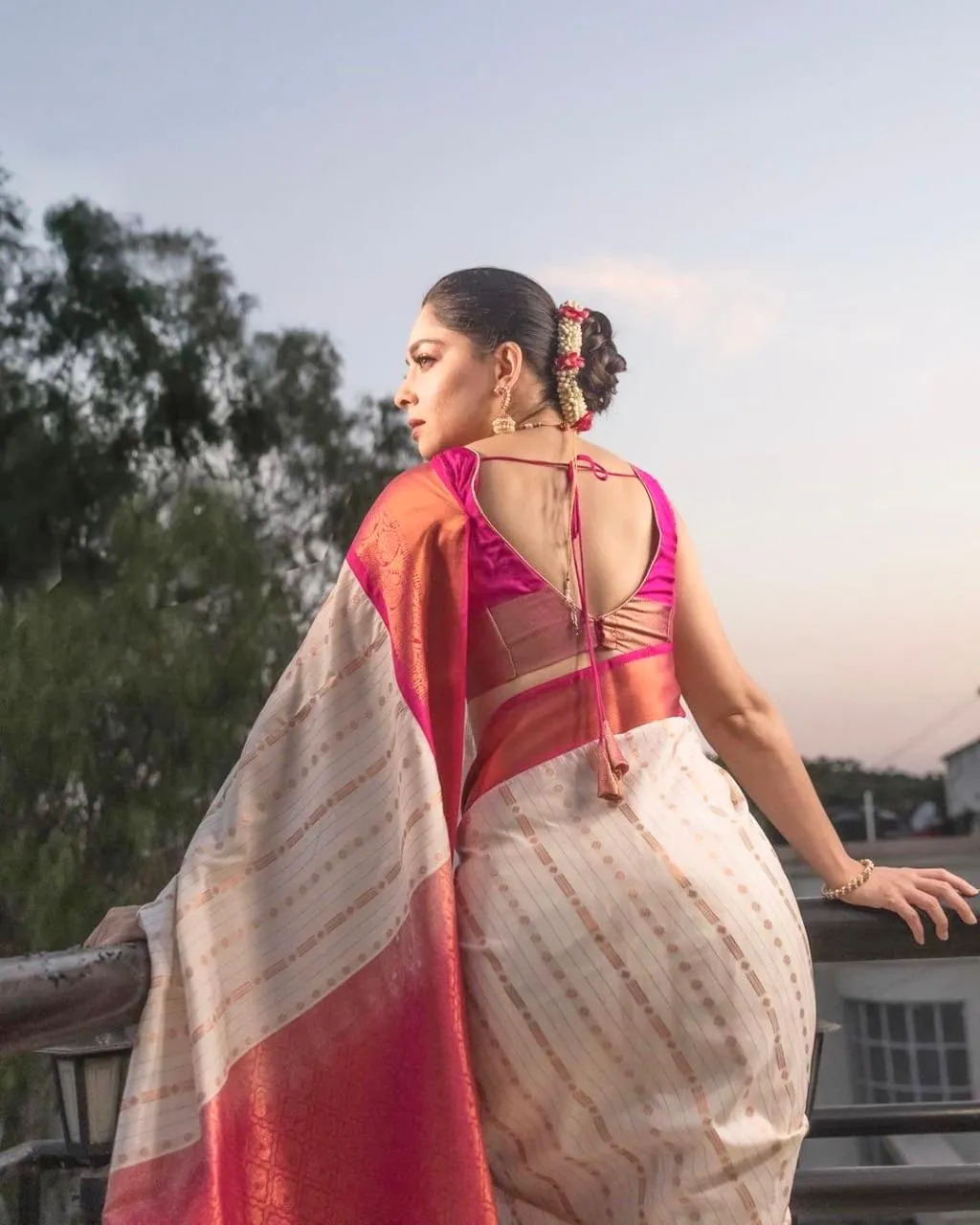 Ethereal Beige Soft Silk Saree With Incredible Blouse Piece
