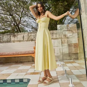 Frankie Sandal in Beige Smooth