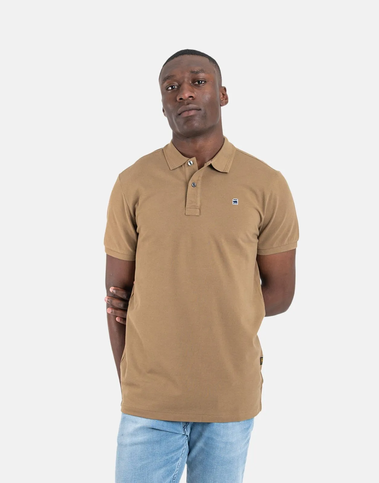 G-Star RAW Dunda Slim Dk Fawn Polo Shirt