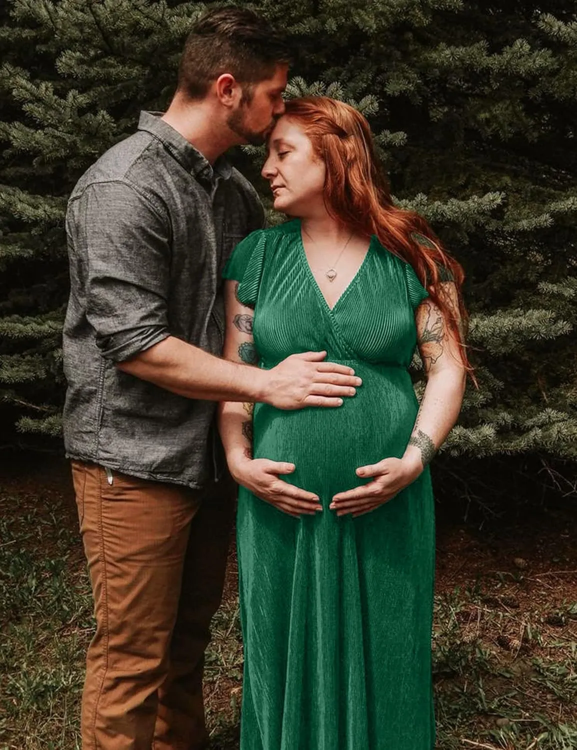 Greek Goddess V Neck Pleated Maternity Dress/Short Sleeve Sparkly Maxi Dress Photoshoot Baby Shower