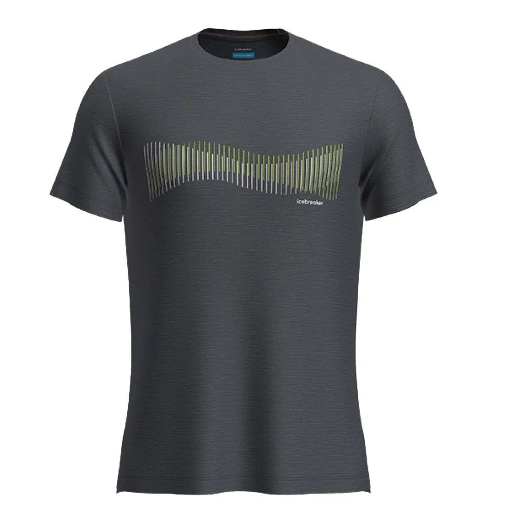 Icebreaker Men&#x27;s Merino 125 Cool-Lite™ Sphere III Short Sleeve Tee Terrain Lines Graphite Heather | Buy Icebreaker Men&#x27;s Merino 125 Cool-Lite™ Sphere III Short Sleeve Tee Terrain Lines Graphite Heather here | Outnorth
