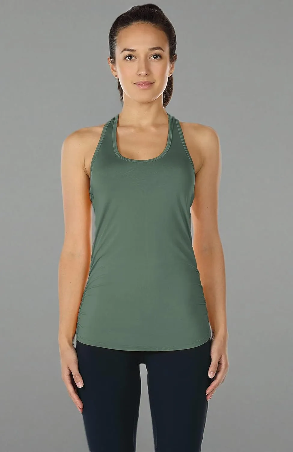 icyzone Workout Yoga Fitness Sports Racerback Tank Tops for Women