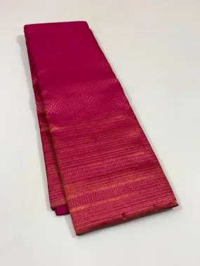 Imaginative Dark Pink Soft Silk Saree With Zephyr Blouse Piece
