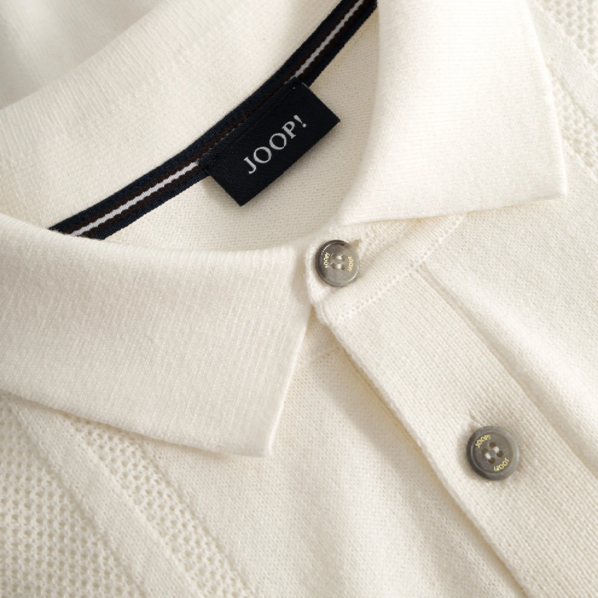 Kalle Slim Fit Cotton Polo / Natural