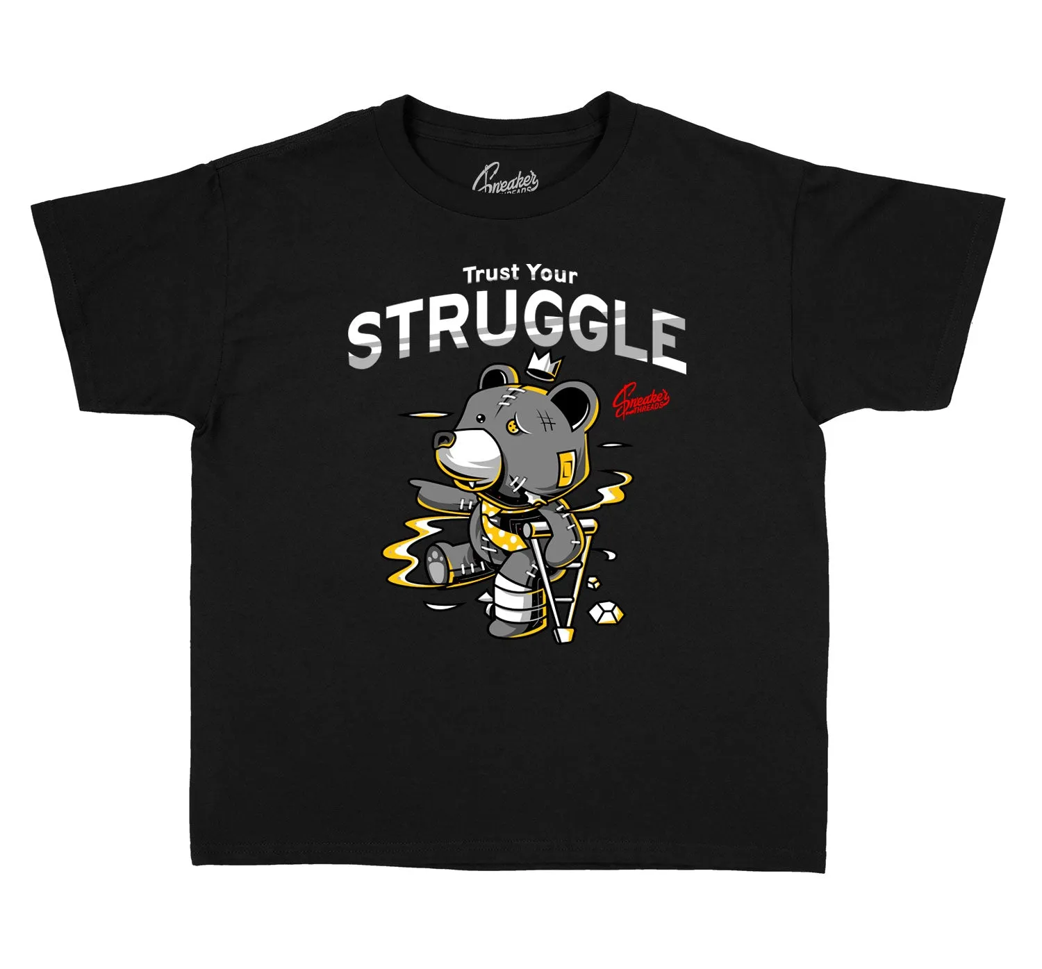 Kids- Cool Grey 3 Trust Your Hustle Shirt