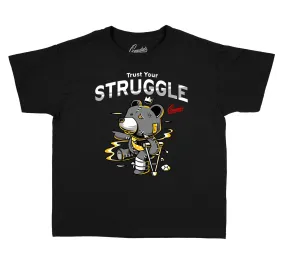 Kids- Cool Grey 3 Trust Your Hustle Shirt