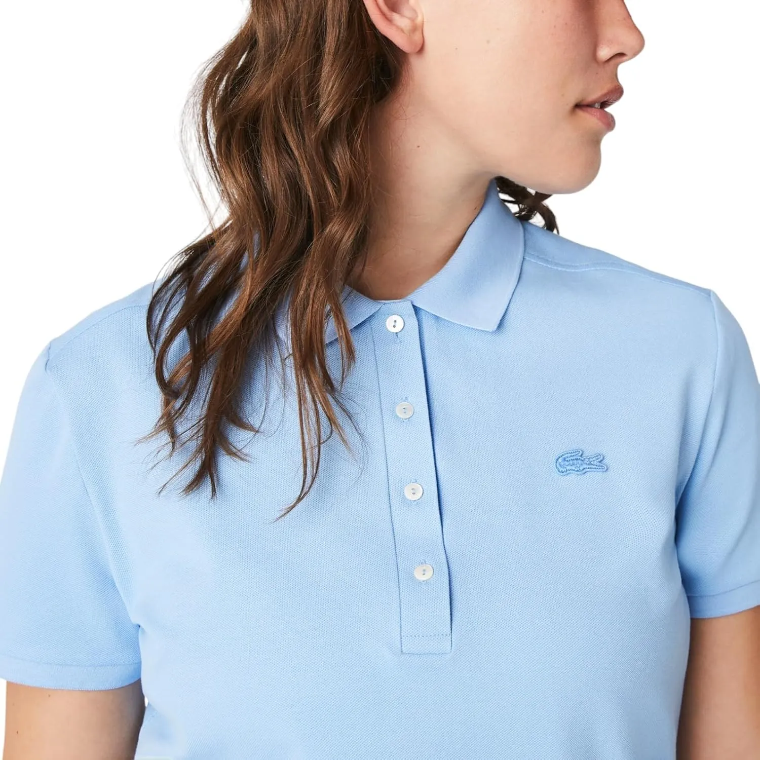Lacoste Women's L.12.D Slim Fit Stretch Mini Pique Polo