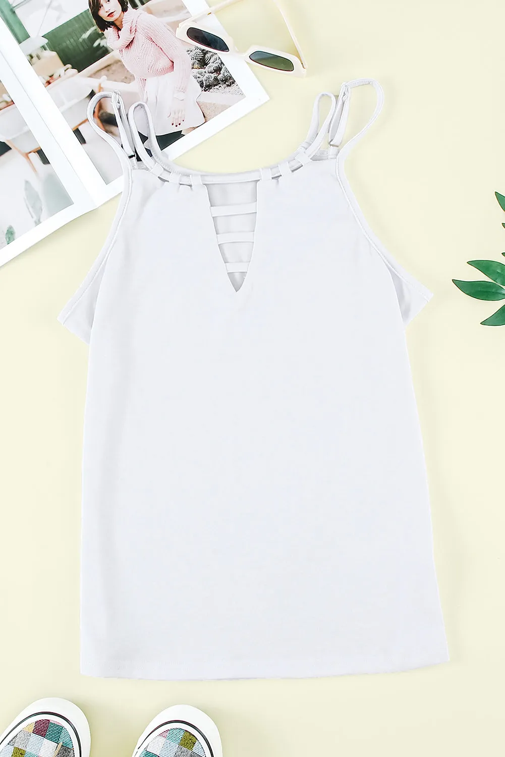 Ladder Hollow-out Tank Top