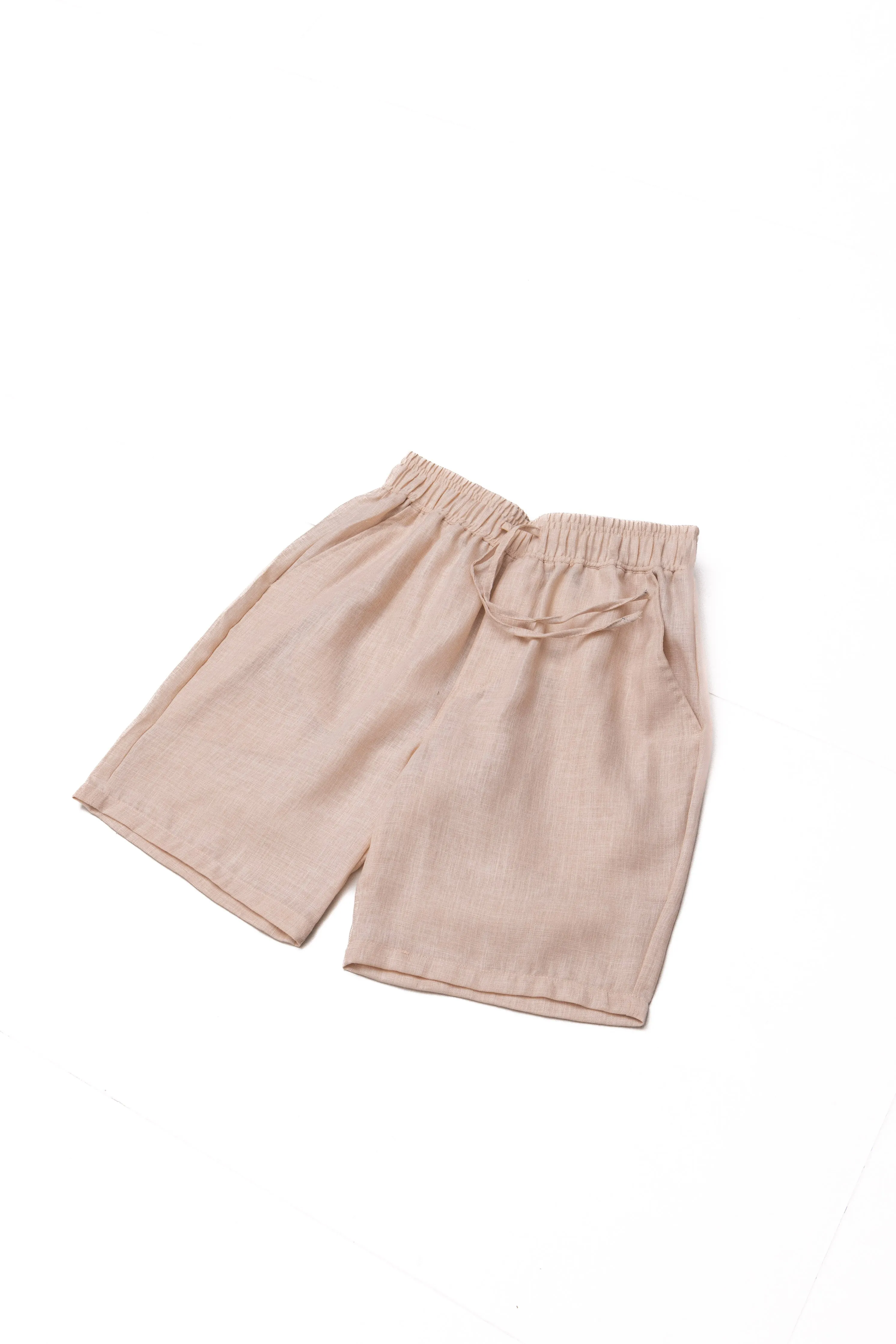 LIGHTWEIGHT LINEN BLEND SHORTS