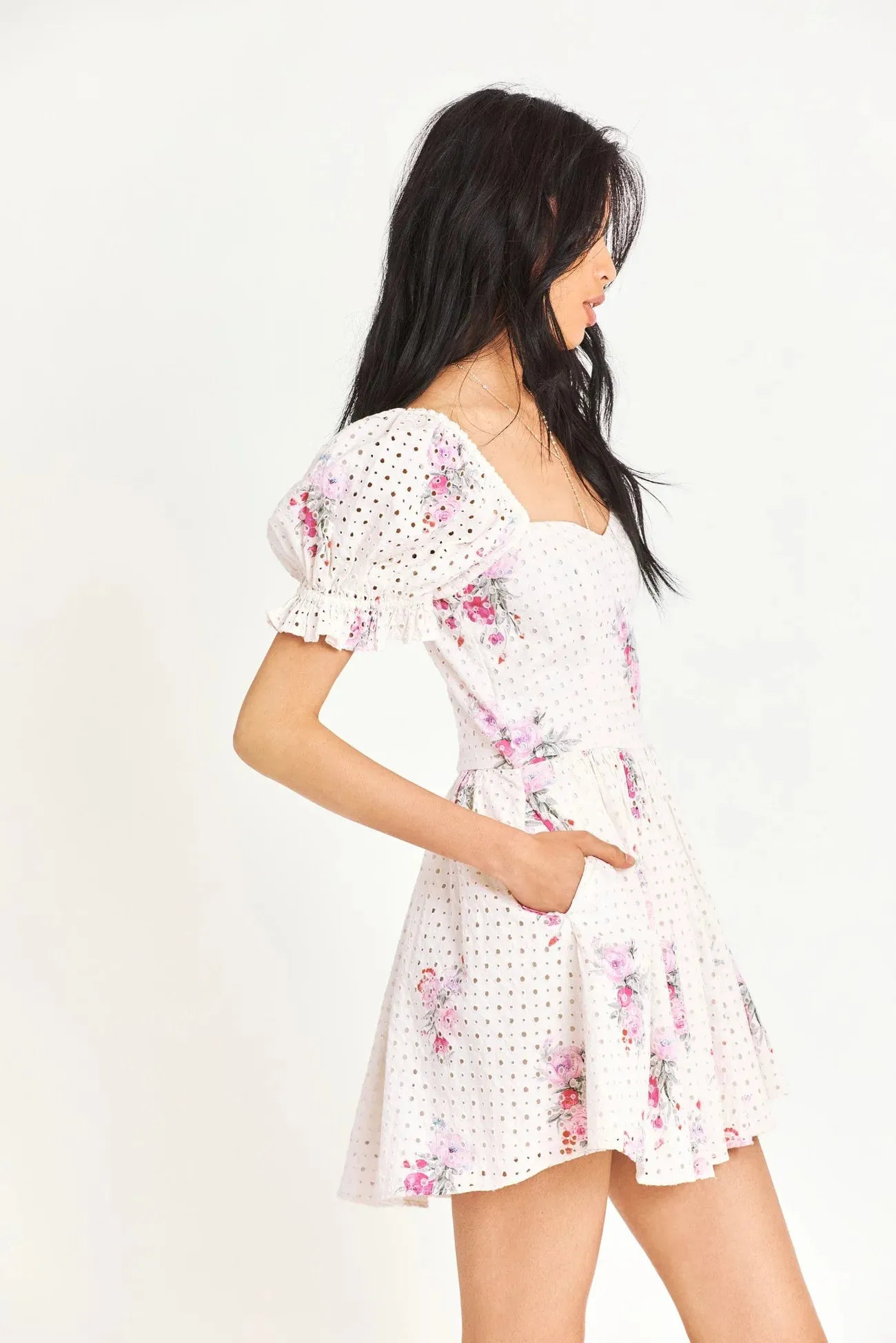 Loveshackfancy Altima Dress in Spanish Lavender
