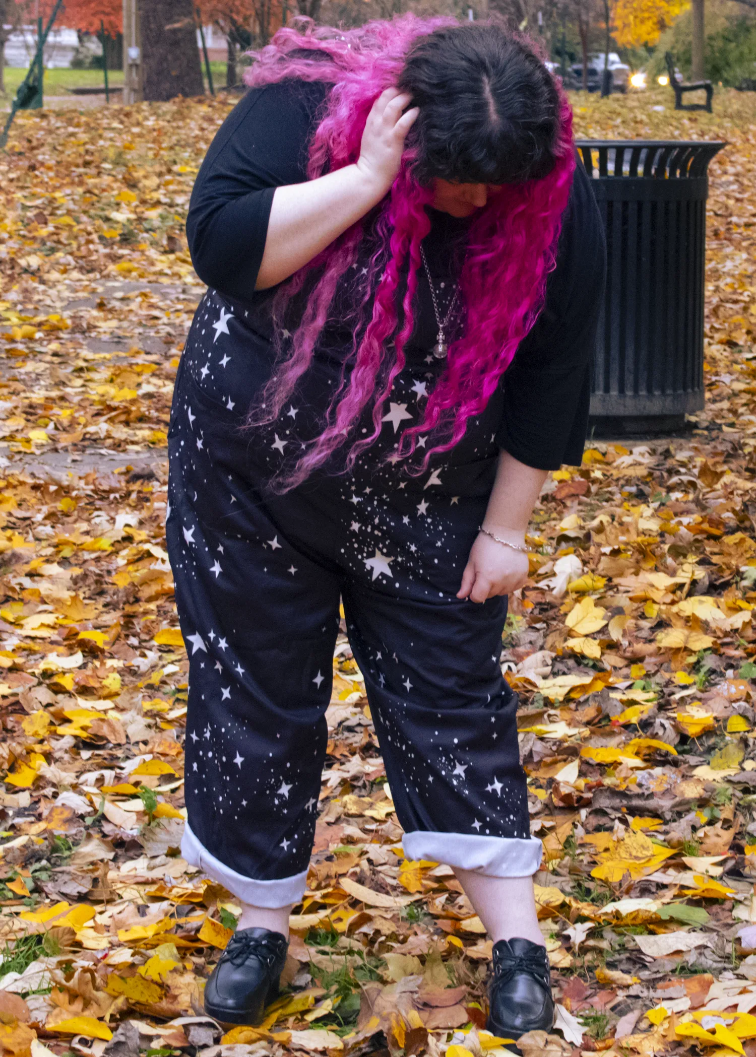 M Star Print Dungarees
