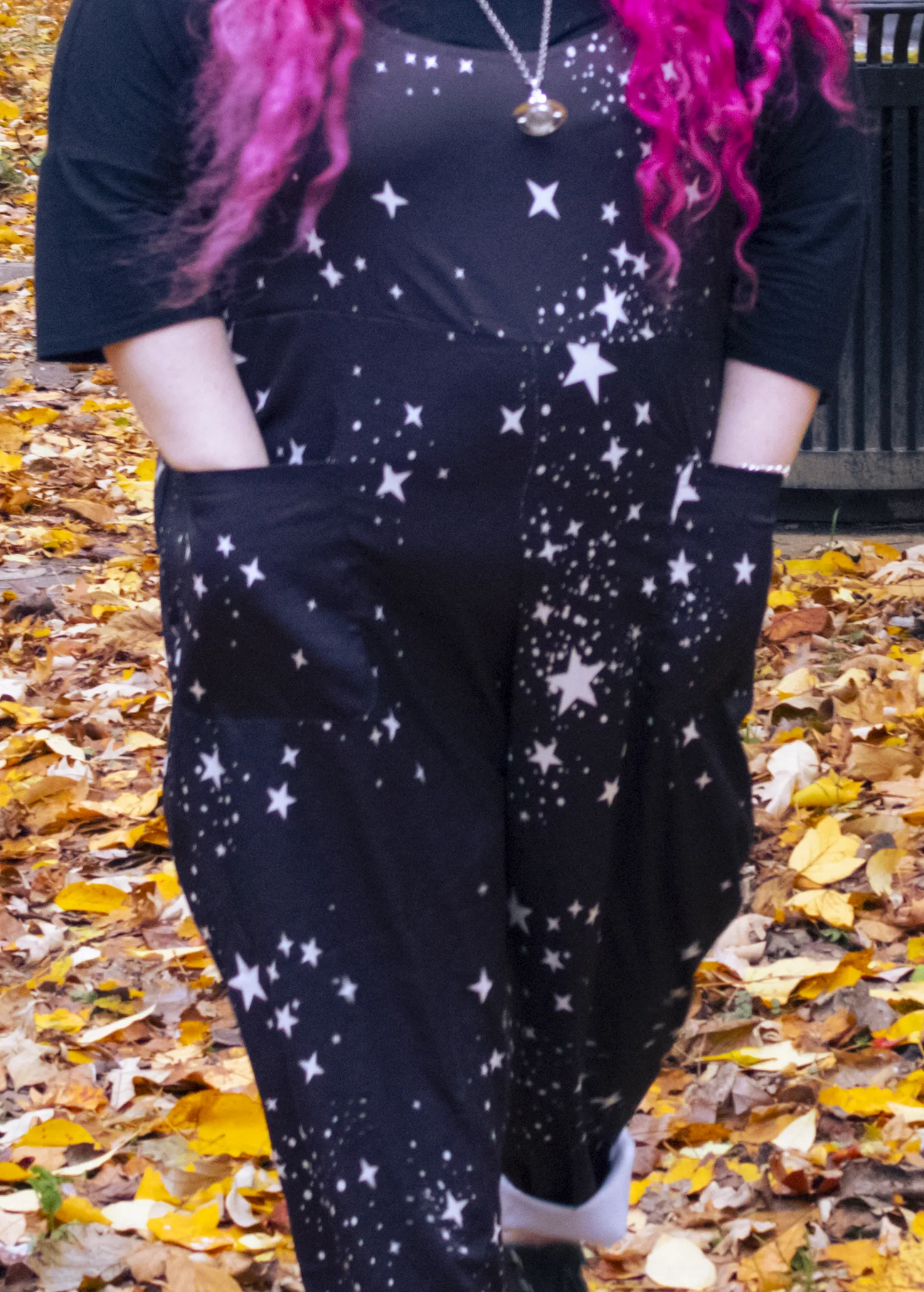 M Star Print Dungarees