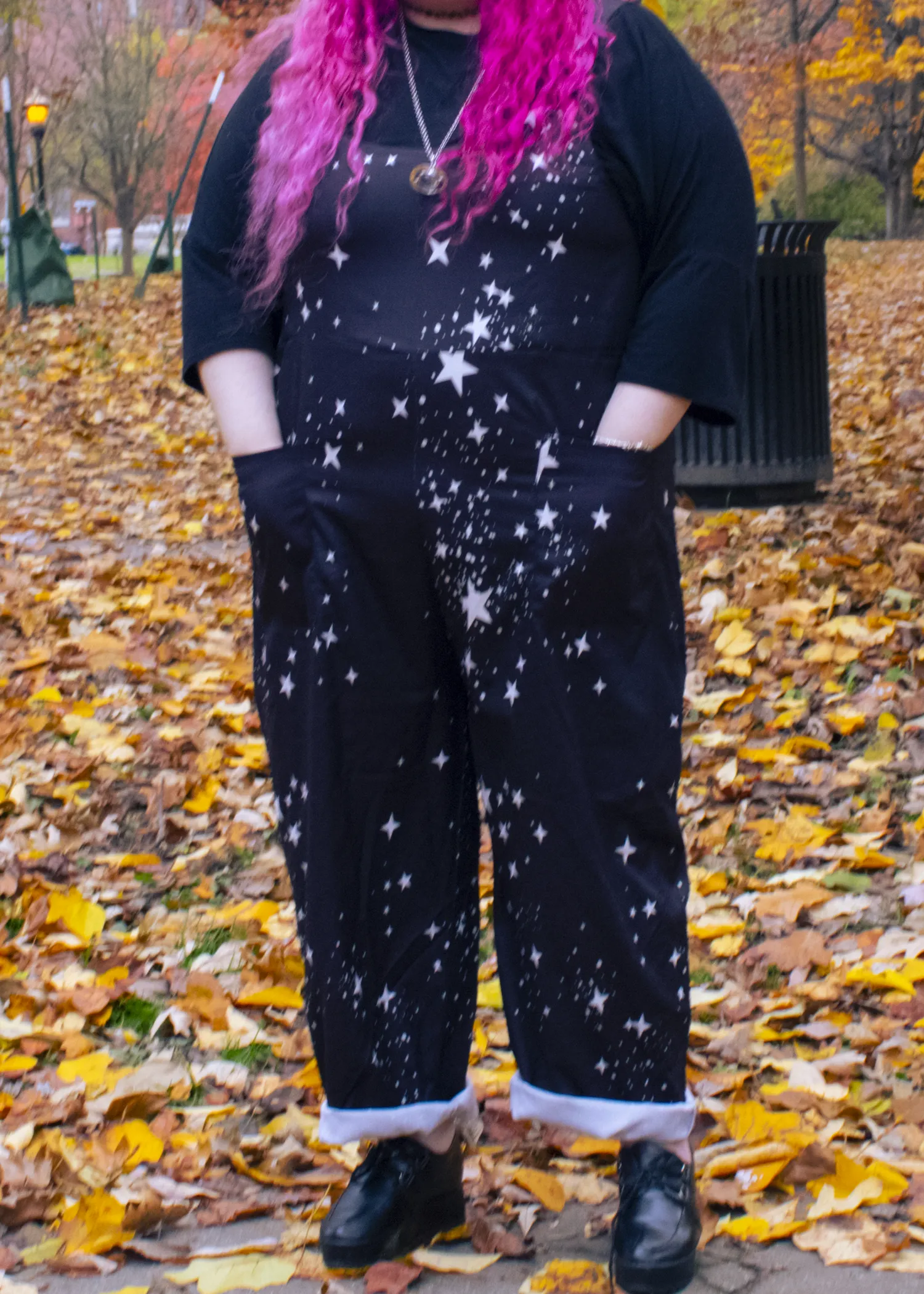 M Star Print Dungarees