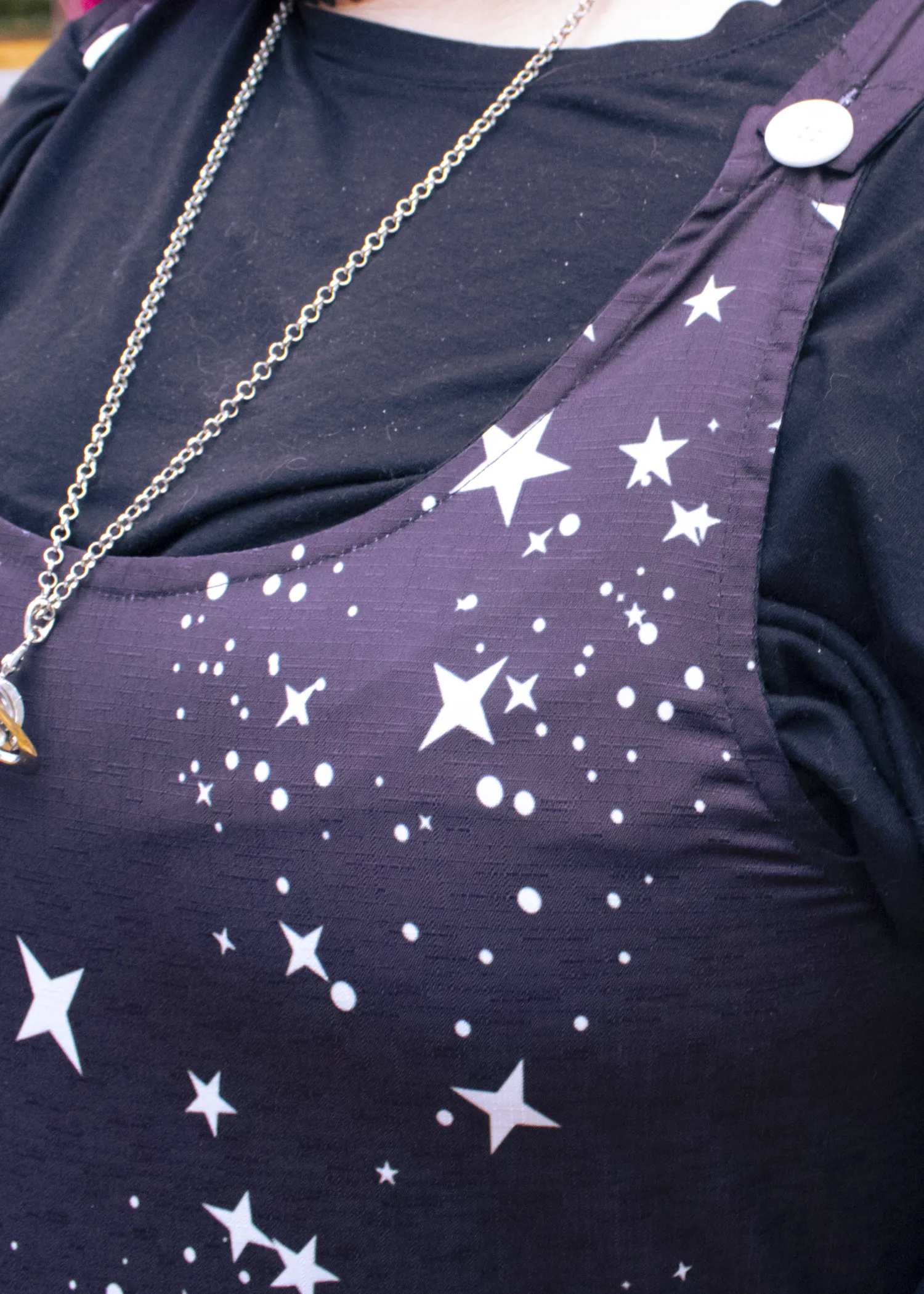 M Star Print Dungarees