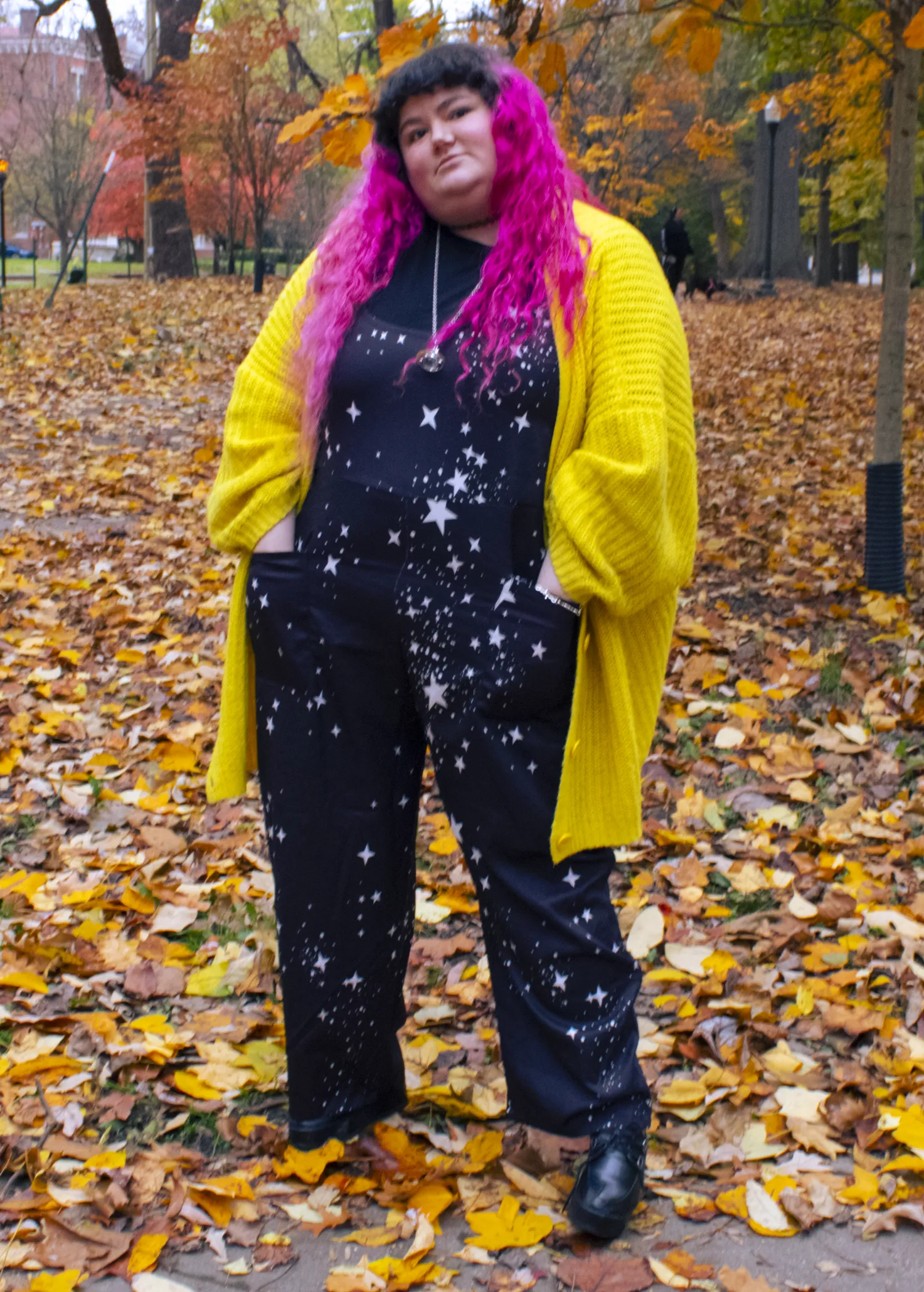 M Star Print Dungarees