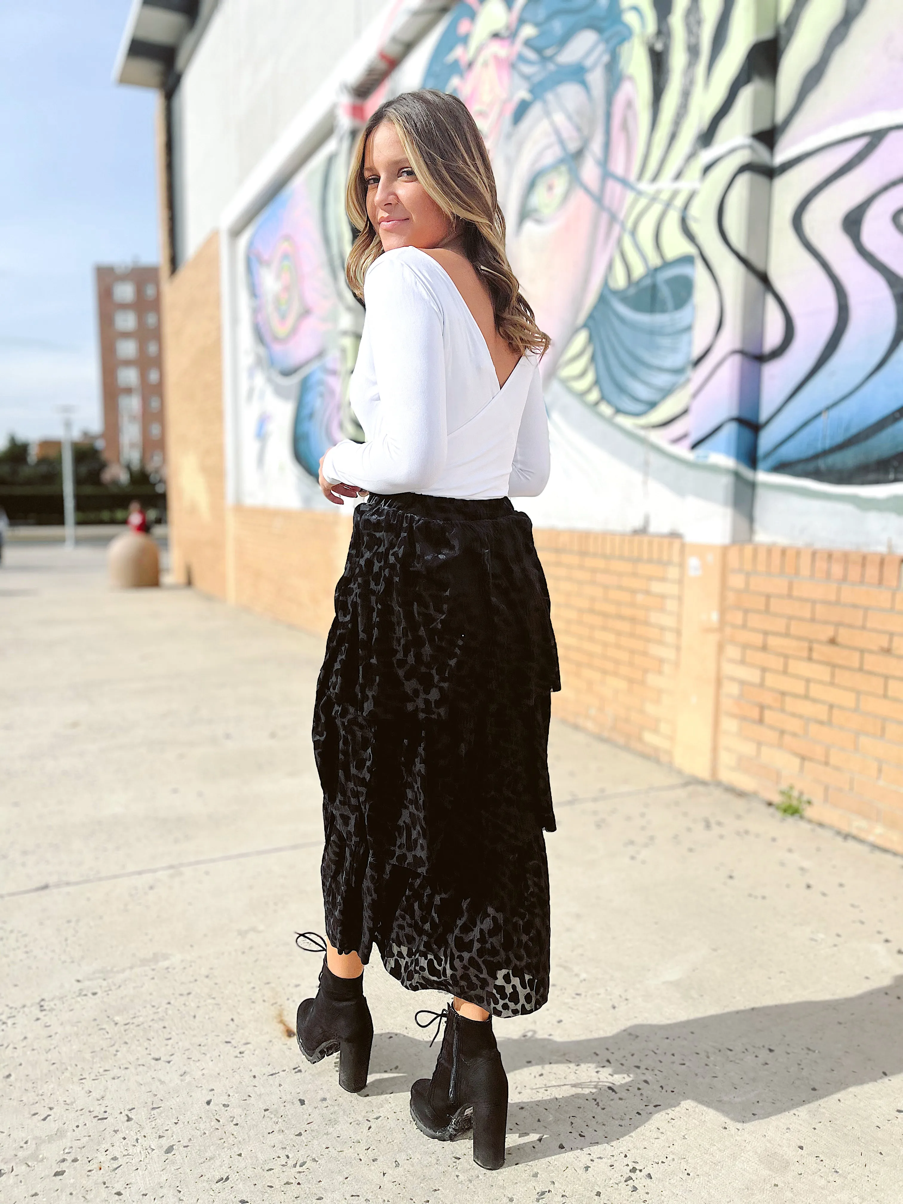 Making Plans Midi Skirt