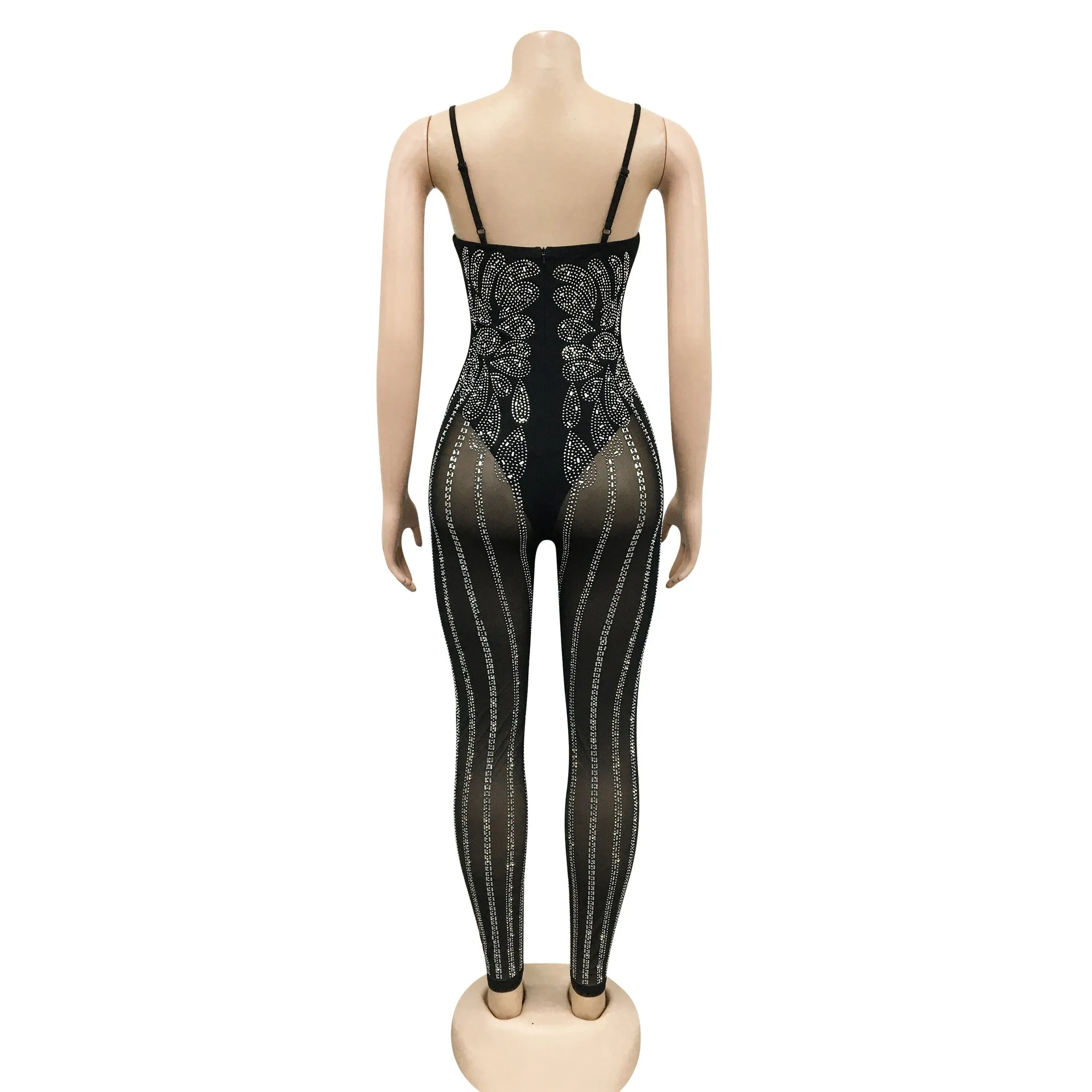 MB FASHION PAISLEY RHINESTONE JUMPSUIT MB5866 PRE-ORDER