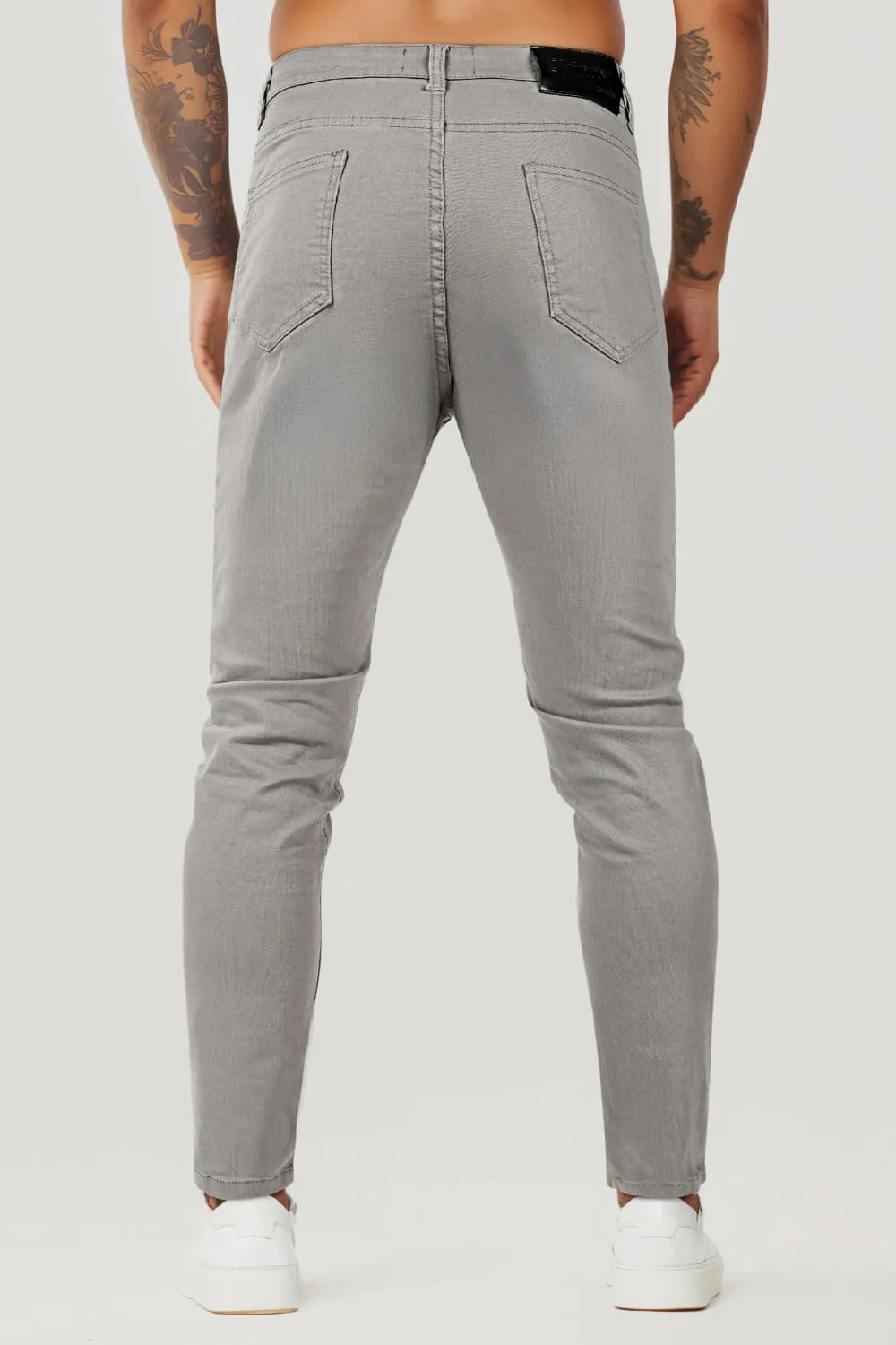 Men's Light Gray Skinny Jean