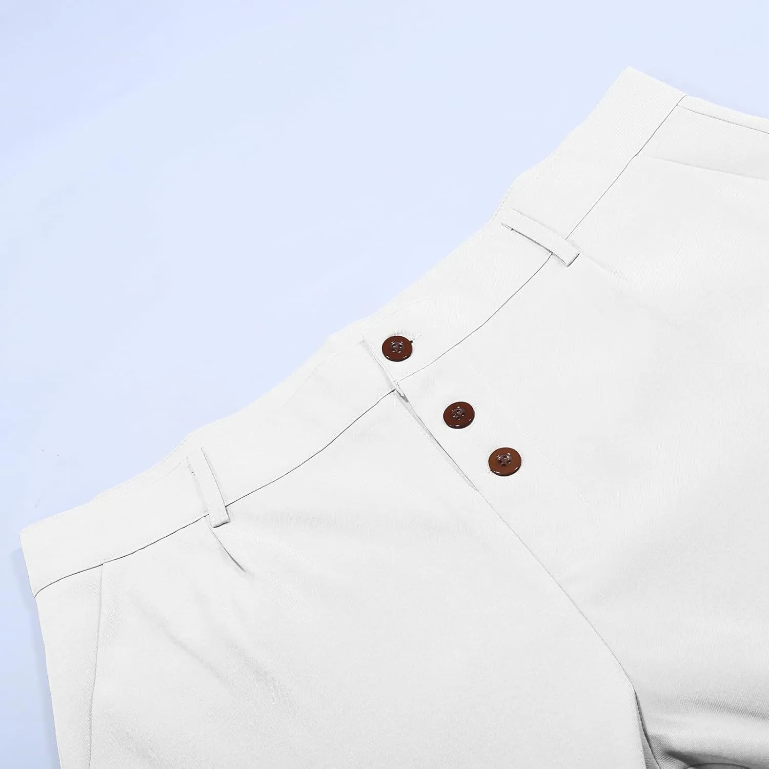 Mens Solid Color Pants for Men Simple Business Straight Suit Pants Breathable Leisure Style Summer Fresh Trousers