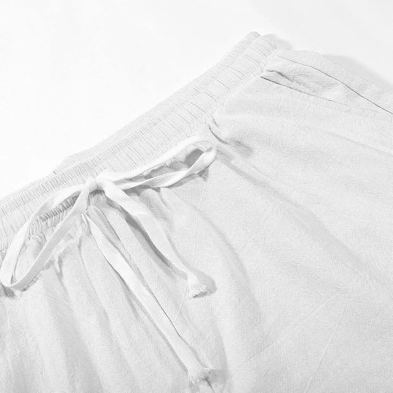 Men's Sweatpants Summer Drawstring Elastic Waist Fit Pockets Breathable Soft Fit Summer Fresh Running Trousers