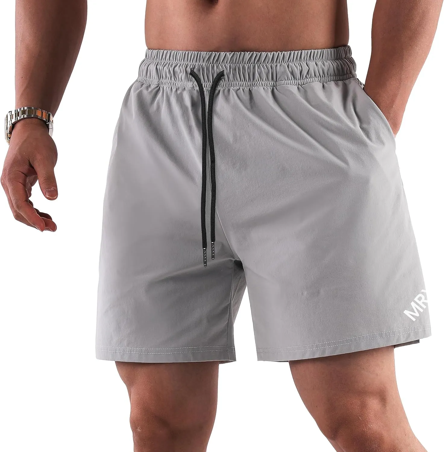 Mens Workout Shorts Lightweight Gym Shorts 7 Inch Quick Dry Athletic Running Shorts with Pockets