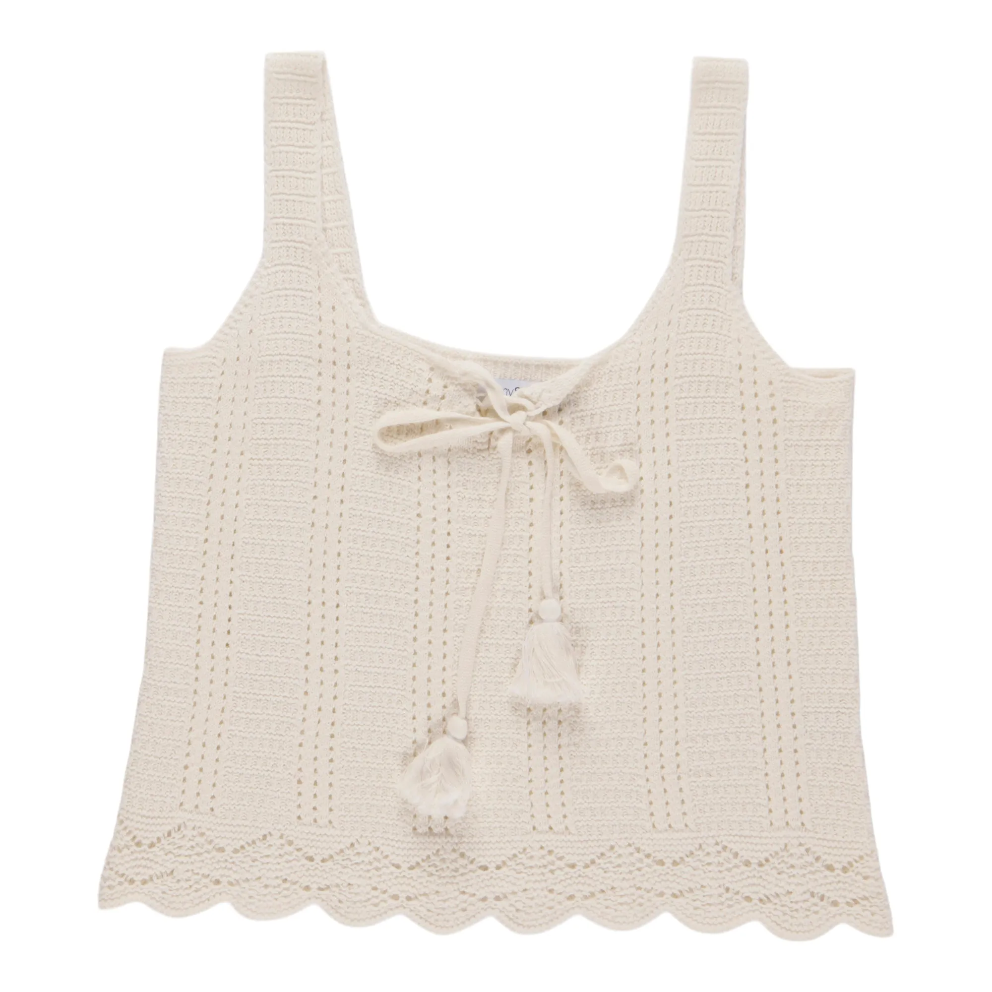 mySTYLE Women's Festival Crochet Sweater Tank Top