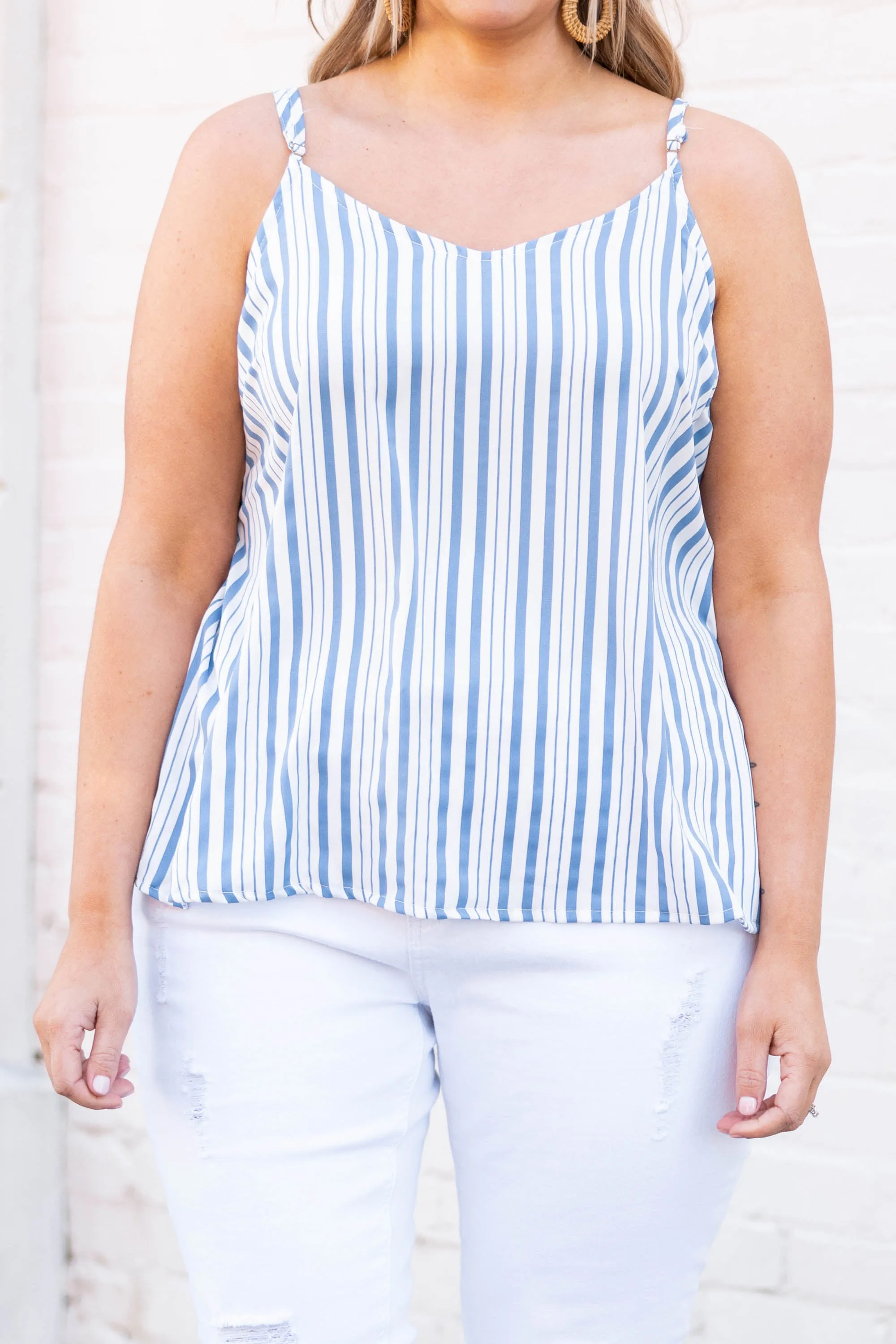 Open Doors Tank, Denim