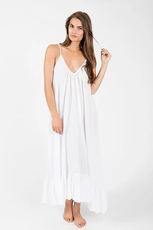 Paloma Ruffled Light Weight Cover-Up Dress by 9Seed