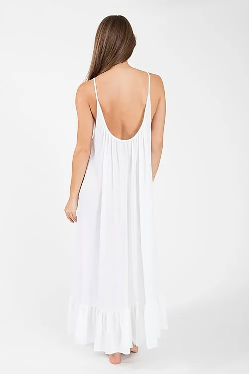 Paloma Ruffled Light Weight Cover-Up Dress by 9Seed