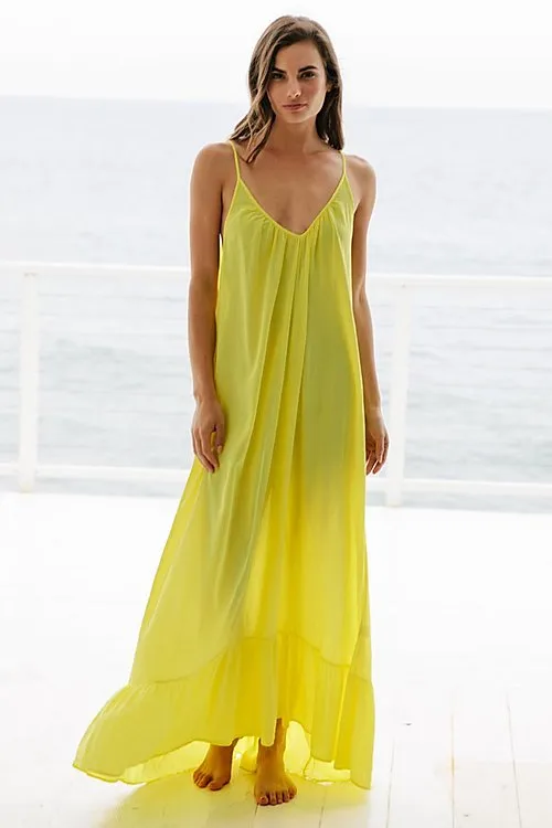 Paloma Ruffled Light Weight Cover-Up Dress by 9Seed