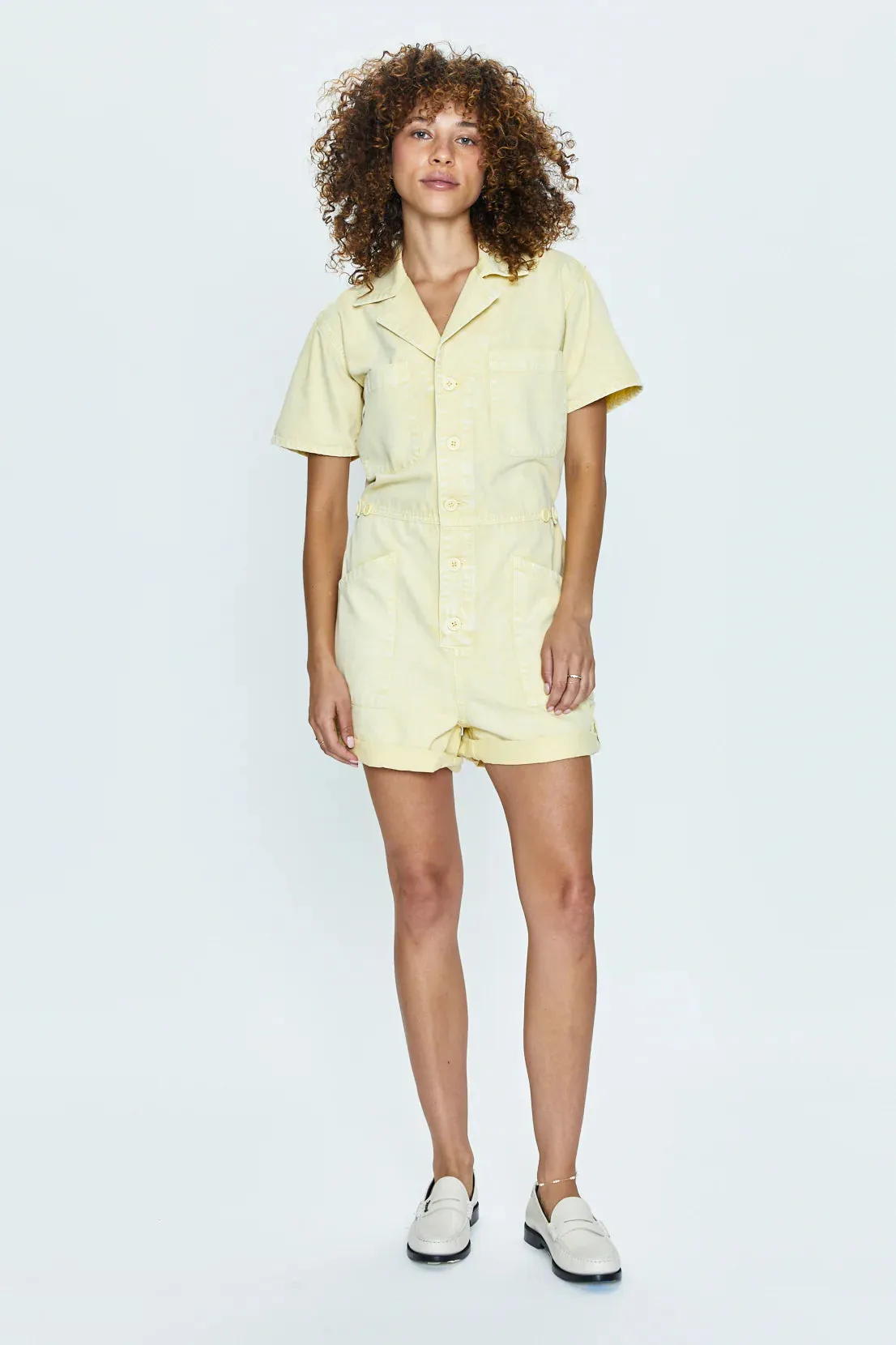 PARKER ROMPER - SOFT HONEY SNOW