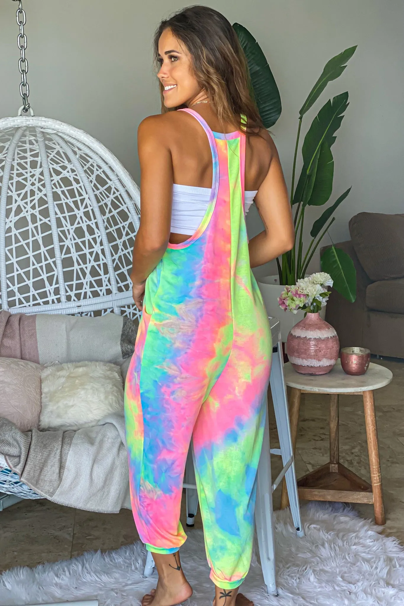 Pastel Tie Dye Jumpsuit