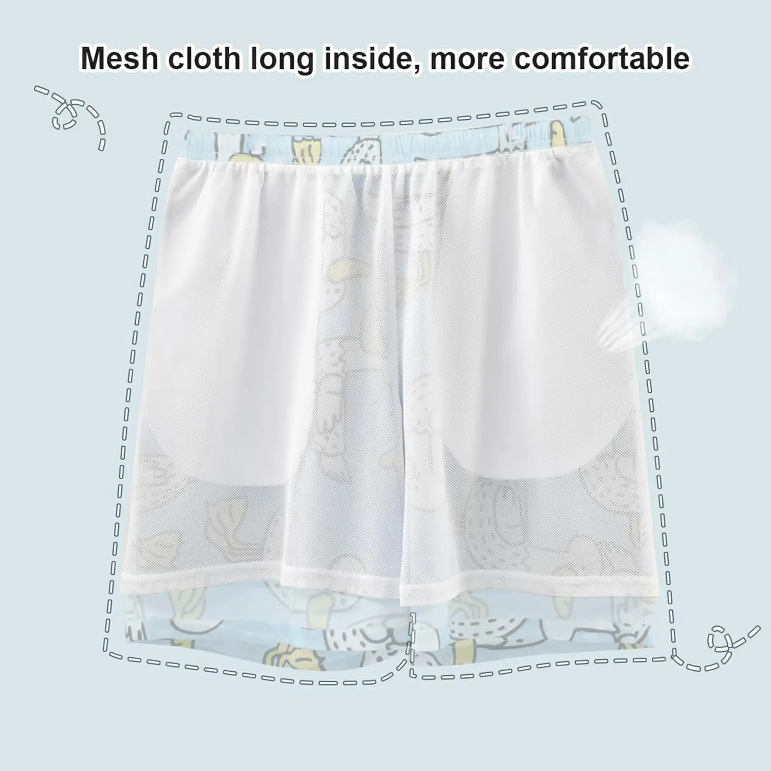 Personalized Men Swim Trunks Funny Colorful Pastel Houndstooth Mens Shorts Casual Drawstring Shorts S