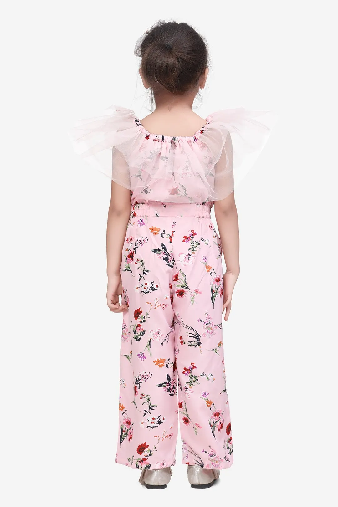 Pink Frilly Full Jumpsuit