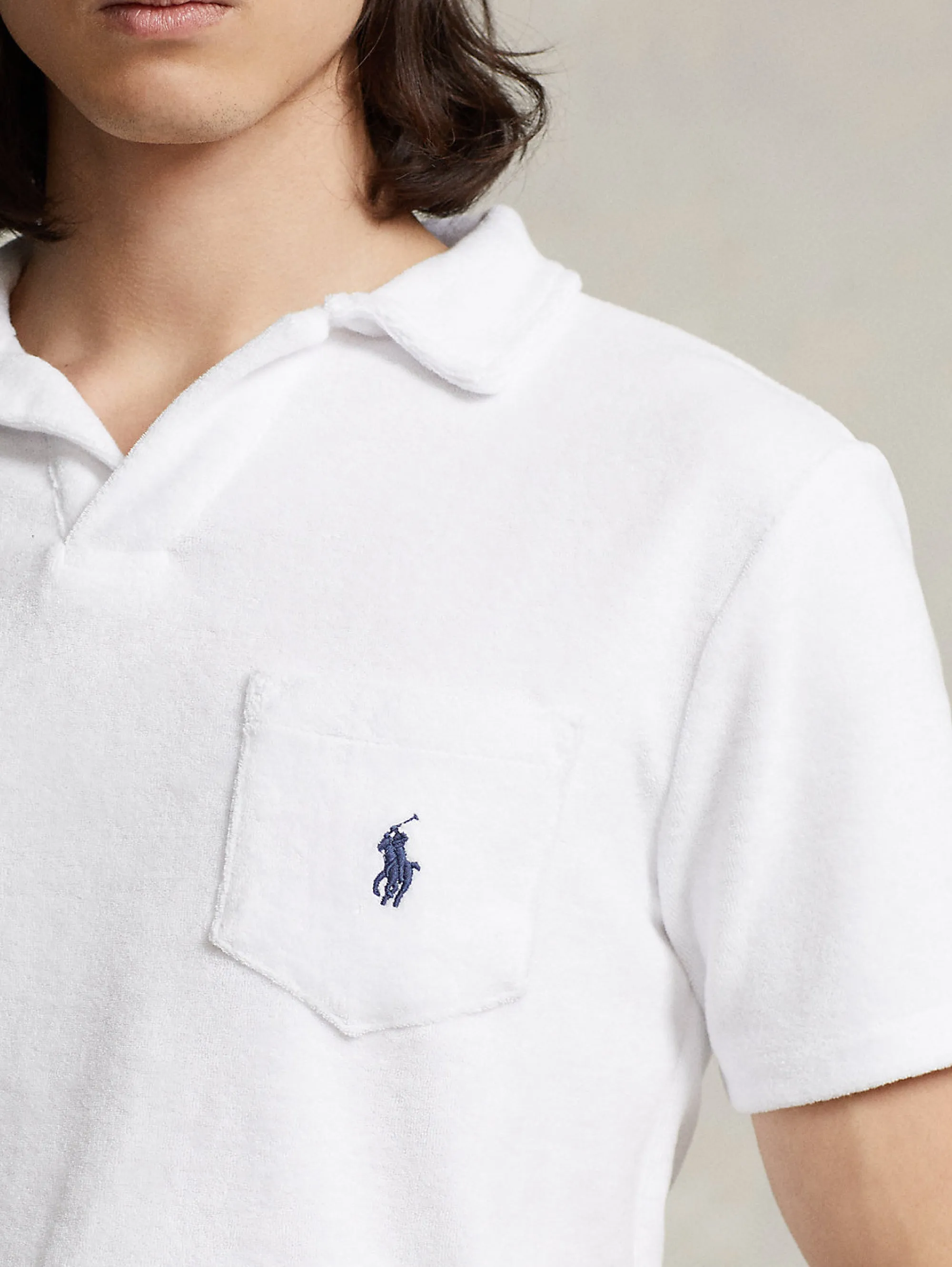 Polo in Spugna con Taschino Bianco